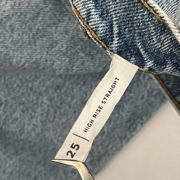 PacSun High Rise Straight Button Fly Jeans Size 25 - Picture 6 of 8